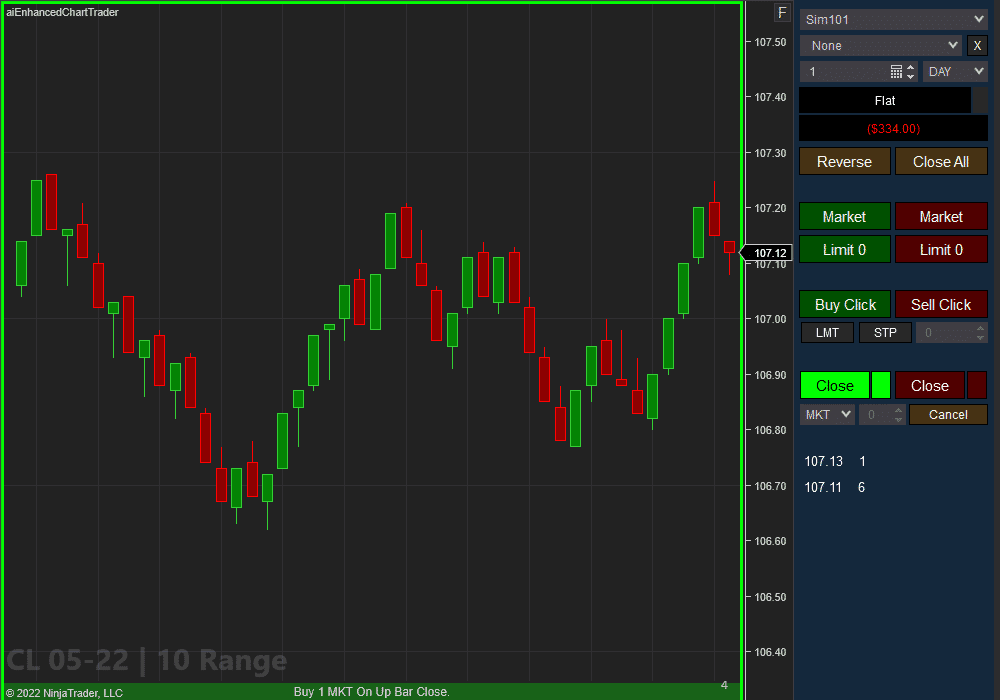 Close Bar Entry Orders - CL 10 Range | Affordable Indicators – NinjaTrader Close Bar Entry Orders - CL 10 Range