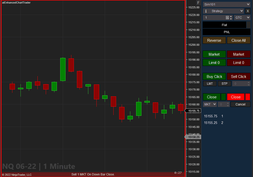 Close Bar Entry Orders - NQ 1 Minute | Affordable Indicators – NinjaTrader Close Bar Entry Orders - NQ 1 Minute