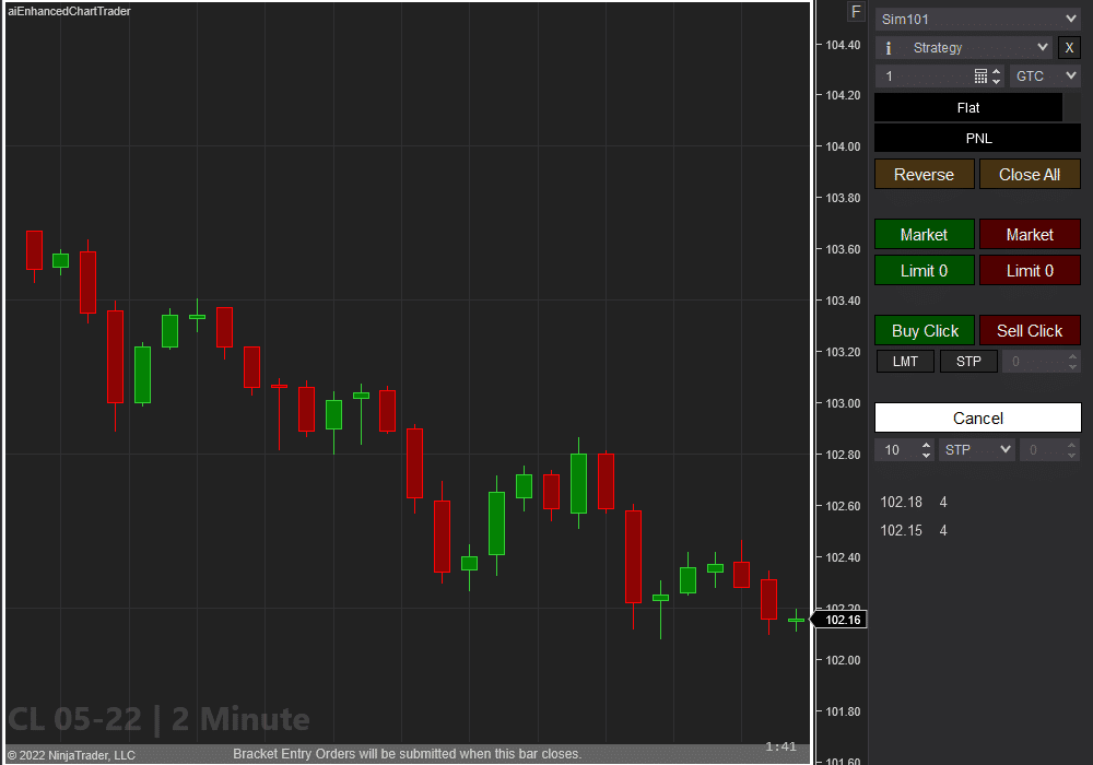 Bracket Entry Orders - CL 2 Minute (2) | Affordable Indicators – NinjaTrader Bracket Entry Orders - CL 2 Minute (2)